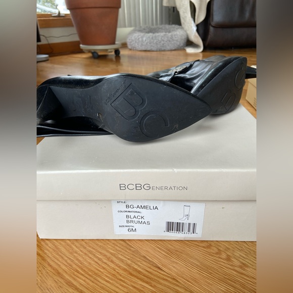 BCBG Black High Heel Boots ❤️ - Picture 3 of 6